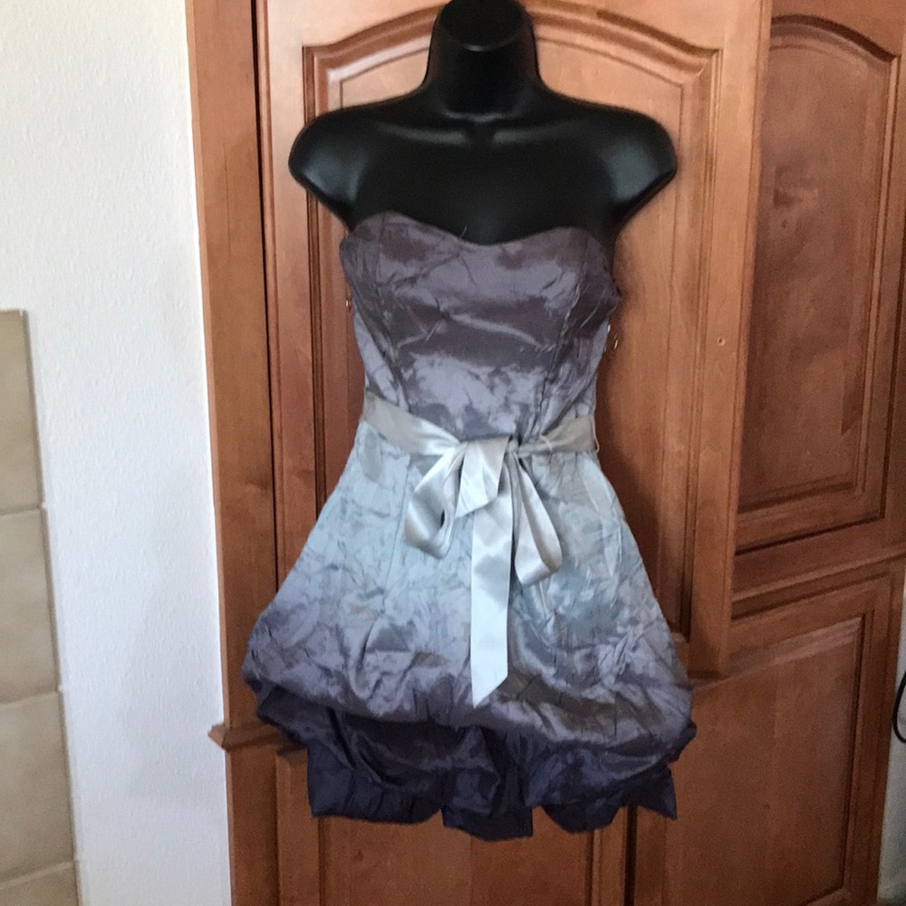 Gray and Purpleish Ombré Dress